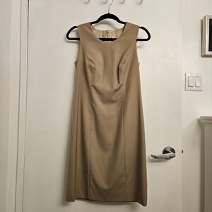 Ermenegildo Zegna Tan Midi Dress
